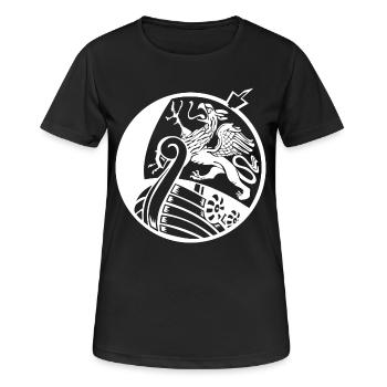 Rouage de Rostock - T-shirt respirant Femme - noir - Devant - AI Model Female 172 light (172cm)