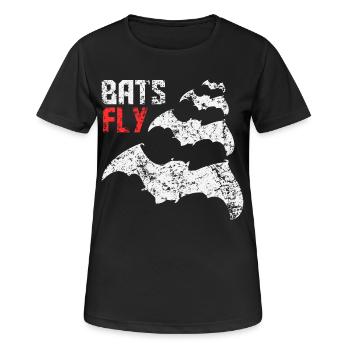 Bats Fly - Bat - Bat - Design - Women's Breathable T-Shirt - black - Front - AI Model Female 172 light (172cm)