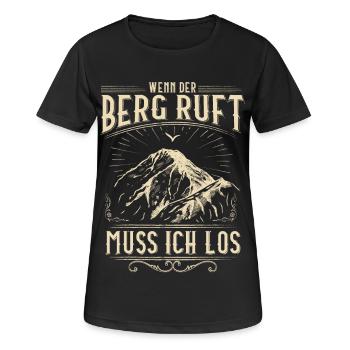Alpinistes / Sommet / Alpes - T-shirt respirant Femme - noir - Devant - AI Model Female 172 light (172cm)
