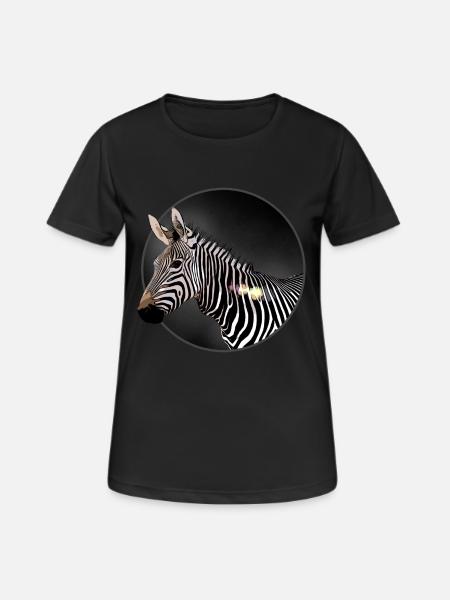 zebra - Women's Breathable T-Shirt - black
