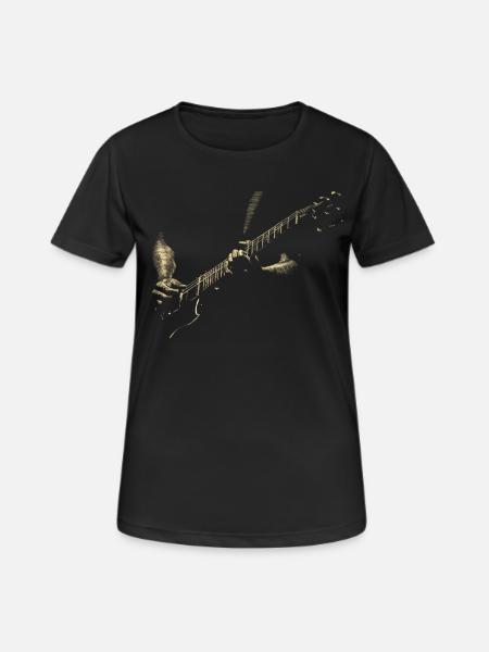 Guitarist - Women's Breathable T-Shirt - black