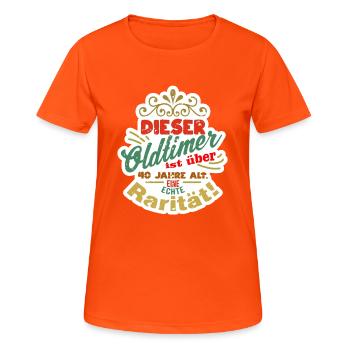 40 years old - Women's Breathable T-Shirt - neon orange - Front - AI Model Female 172 dark (172cm)