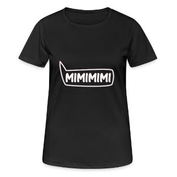 Witzig - Frauen T-Shirt atmungsaktiv - Schwarz - Vorne - AI Model Female 172 light (172cm)