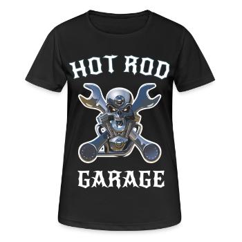 Hot Rod - Frauen T-Shirt atmungsaktiv - Schwarz - Vorne - AI Model Female 172 light (172cm)