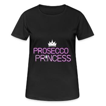 Prosecco Princesse - T-shirt respirant Femme - noir - Devant - AI Model Female 172 light (172cm)