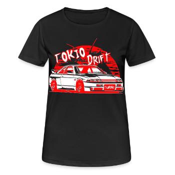 Tokyo Drift Car - Women's Breathable T-Shirt - black - Front - AI Model Female 172 light (172cm)