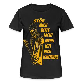S'il vous plaît ne pas déranger - T-shirt respirant Femme - noir - Devant - AI Model Female 172 light (172cm)