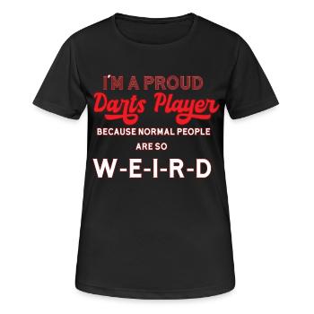 Darts darts - Women's Breathable T-Shirt - black - Front - AI Model Female 172 light (172cm)