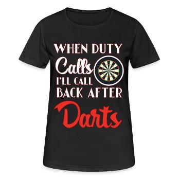 Darts darts - Women's Breathable T-Shirt - black - Front - AI Model Female 172 light (172cm)