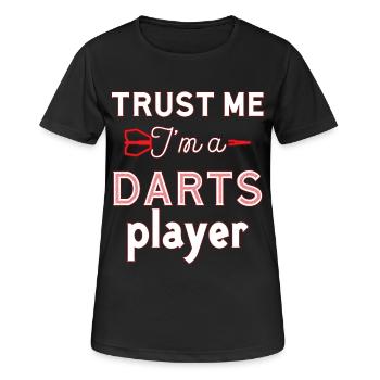Darts darts - Women's Breathable T-Shirt - black - Front - AI Model Female 172 light (172cm)