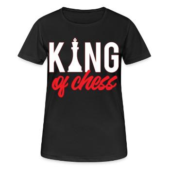 Chess Board Game - Women's Breathable T-Shirt - black - Front - AI Model Female 172 light (172cm)