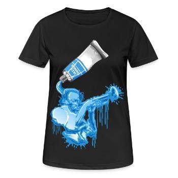 Jazz tube - Frauen T-Shirt atmungsaktiv - Schwarz - Vorne - AI Model Female 172 light (172cm)