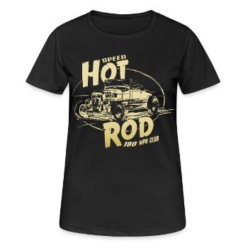 Hot rod Garage V8 - Frauen T-Shirt atmungsaktiv - Schwarz - Vorne - AI Model Female 172 light (172cm)