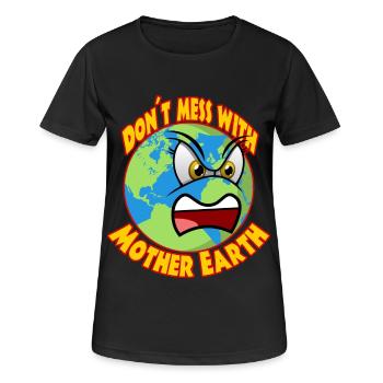 Climat Planète B Protection du climat Greta - T-shirt respirant Femme - noir - Devant - AI Model Female 172 light (172cm)
