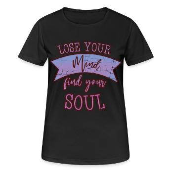 Méditation - T-shirt respirant Femme - noir - Devant - AI Model Female 172 light (172cm)