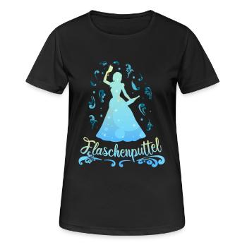 Bottle Putt - Bachelorettes JGA Princess - Women's Breathable T-Shirt - black - Front - AI Model Female 172 light (172cm)