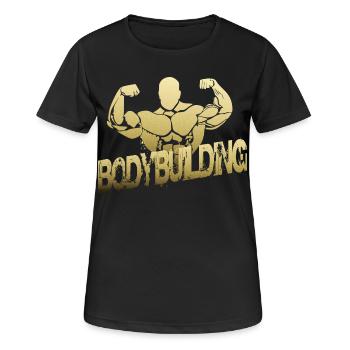 Body building - Women's Breathable T-Shirt - black - Front - AI Model Female 172 light (172cm)