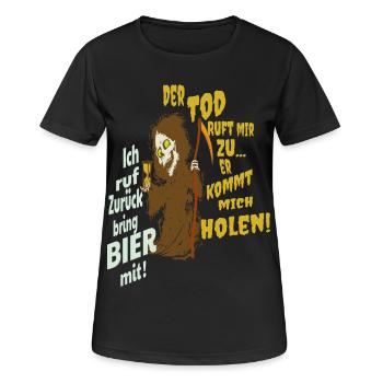 Funny grim reaper - Women's Breathable T-Shirt - black - Front - AI Model Female 172 light (172cm)