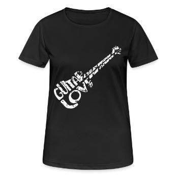 guitarist - Women's Breathable T-Shirt - black - Front - AI Model Female 172 light (172cm)