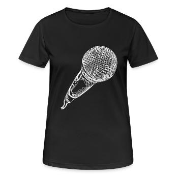 Musicien - T-shirt respirant Femme - noir - Devant - AI Model Female 172 light (172cm)