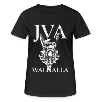 JVA Walhalla Knast lustiger Spruch Odin Thor - Frauen T-Shirt atmungsaktiv - Schwarz - Vorne - AI Model Female 172 light (172cm)
