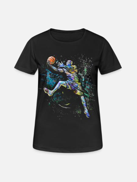 Basketballer - Basketball - BBall - Basket Ball - Frauen T-Shirt atmungsaktiv - Schwarz