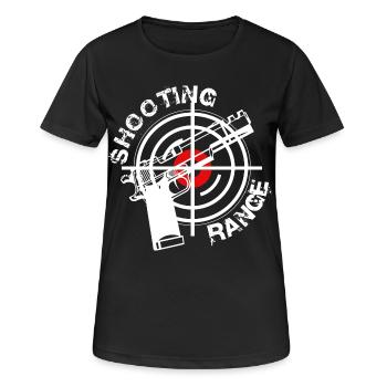 Shooting club - Women's Breathable T-Shirt - black - Front - AI Model Female 172 light (172cm)