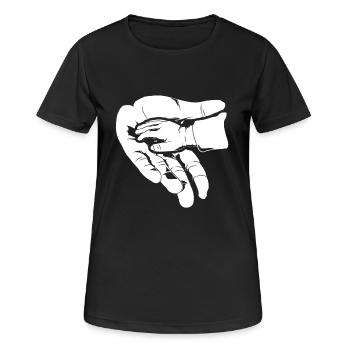 Father and daughter - Women's Breathable T-Shirt - black - Front - AI Model Female 172 light (172cm)