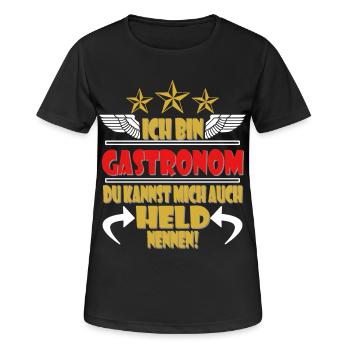 Gastronom Restaurant Gastronomie - Frauen T-Shirt atmungsaktiv - Schwarz - Vorne - AI Model Female 172 light (172cm)