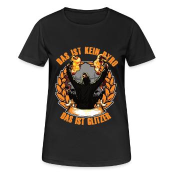 Ultras Football Fans Glitter hooligans - Women's Breathable T-Shirt - black - Front - AI Model Female 172 light (172cm)