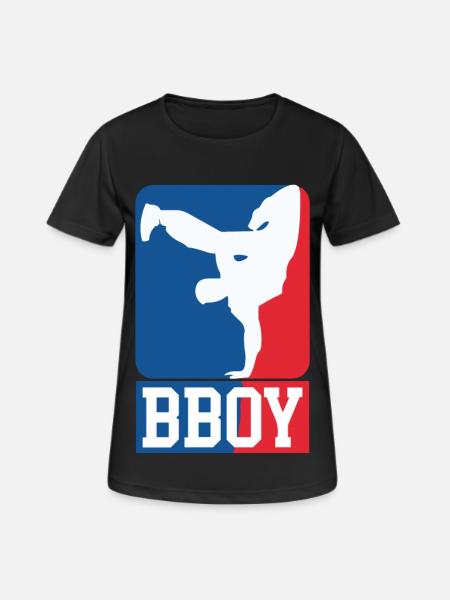 Breakdance B-Boy Streetdance Design Hip Hop Dance - Women's Breathable T-Shirt - black