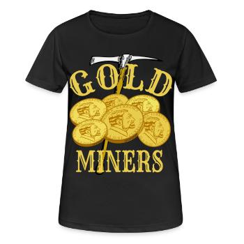Chercheur d'or - T-shirt respirant Femme - noir - Devant - AI Model Female 172 light (172cm)