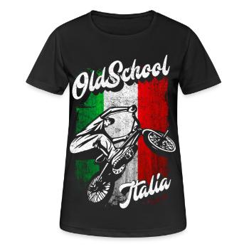 BMX - BMX Italie - BMX Italie - BMX Italia - T-shirt respirant Femme - noir - Devant - AI Model Female 172 light (172cm)