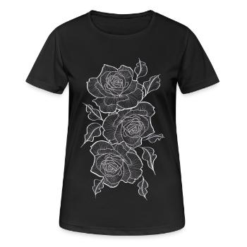 Rose - T-shirt respirant Femme - noir - Devant - AI Model Female 172 light (172cm)