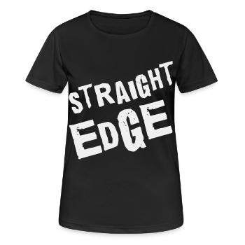 Rébellion avec des principes – Straight Edge Punk - T-shirt respirant Femme - noir - Devant - AI Model Female 172 light (172cm)