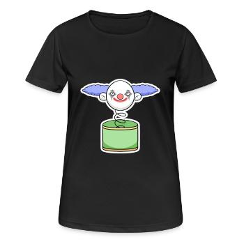 Clown - Frauen T-Shirt atmungsaktiv - Schwarz - Vorne - AI Model Female 172 light (172cm)