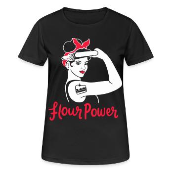 Baking women power feminism feminist baker - Women's Breathable T-Shirt - black - Front - AI Model Female 172 light (172cm)
