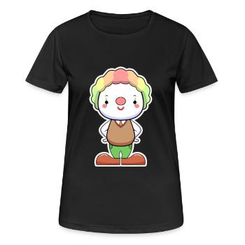 Charme coloré de clown - T-shirt respirant Femme - noir - Devant - AI Model Female 172 light (172cm)