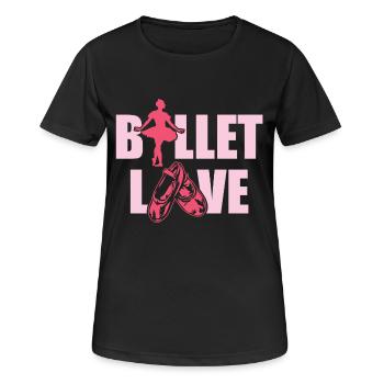 ballet - T-shirt respirant Femme - noir - Devant - AI Model Female 172 light (172cm)