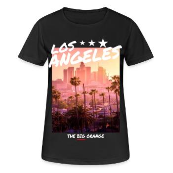 Los Angeles - T-shirt respirant Femme - noir - Devant - AI Model Female 172 light (172cm)