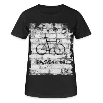 Bicyclette - T-shirt respirant Femme - noir - Devant - AI Model Female 172 light (172cm)