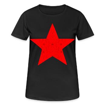 Stern der Sozialismus Revolution - Frauen T-Shirt atmungsaktiv - Schwarz - Vorne - AI Model Female 172 light (172cm)