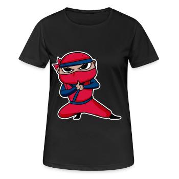 Ninja - T-shirt respirant Femme - noir - Devant - AI Model Female 172 light (172cm)