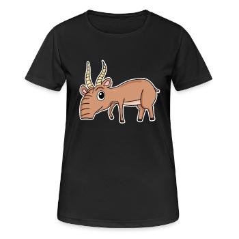 Antilope - T-shirt respirant Femme - noir - Devant - AI Model Female 172 light (172cm)