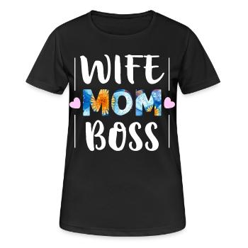 Maman - T-shirt respirant Femme - noir - Devant - AI Model Female 172 light (172cm)
