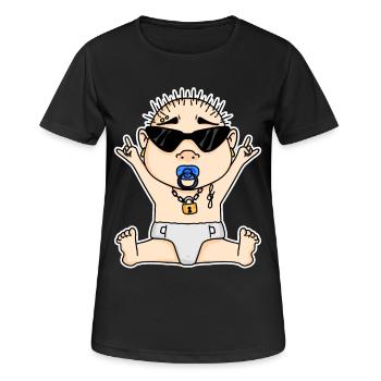 Cool Baby - T-shirt respirant Femme - noir - Devant - AI Model Female 172 light (172cm)