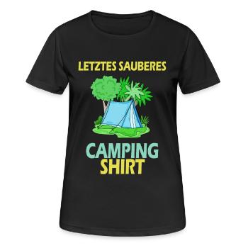 Pfadfinder Camping Pfadfinder Geschenk - Frauen T-Shirt atmungsaktiv - Schwarz - Vorne - AI Model Female 172 light (172cm)