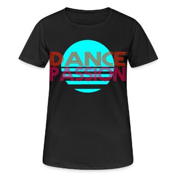 Dance - Frauen T-Shirt atmungsaktiv - Schwarz - Vorne - AI Model Female 172 light (172cm)