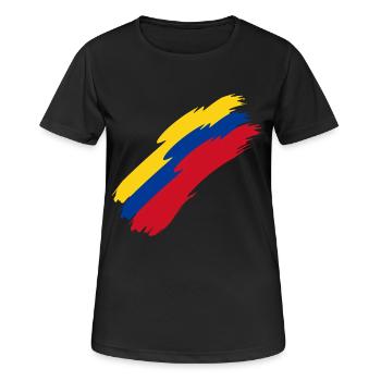 Colombie - T-shirt respirant Femme - noir - Devant - AI Model Female 172 light (172cm)