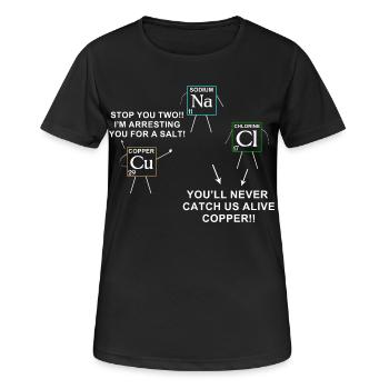 Wissenschaft - Frauen T-Shirt atmungsaktiv - Schwarz - Vorne - AI Model Female 172 light (172cm)